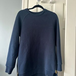 Varley manning side zip sweatshirt